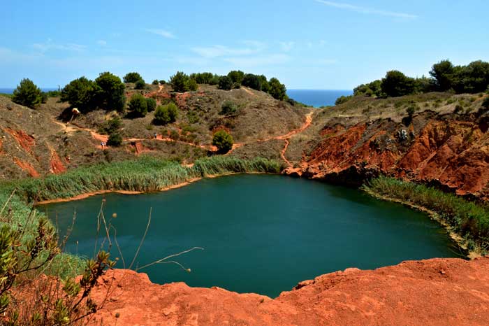 Bauxite Pond - Lago d'Orte, Otranto, Apulia Bauxite Pond - Lago d'Orte, Otranto, Apulia