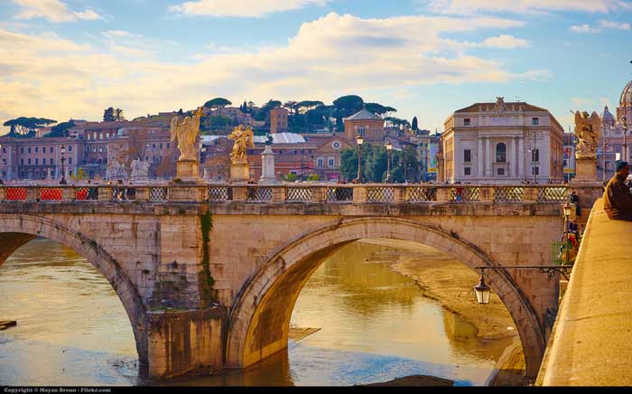 Bridge Over the Tevere River, Rome