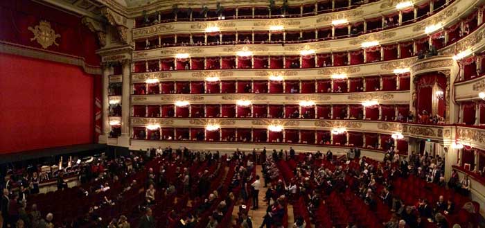 Famous Teatro alla Scala, Milan, Italy