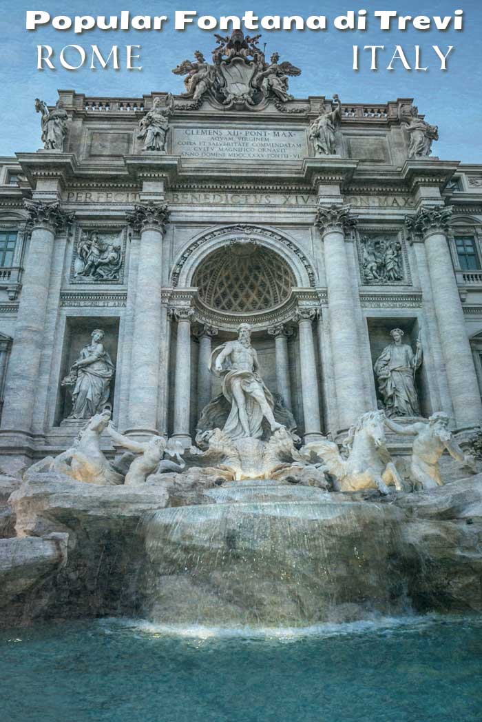 Popular Fontana di Trevi, Rome, Italy - Discover why the Trevi Fountain is the most famous fountain in the world. #trevifountainrome #romanfountain #rome #italy Popular Fontana di Trevi, Rome, Italy