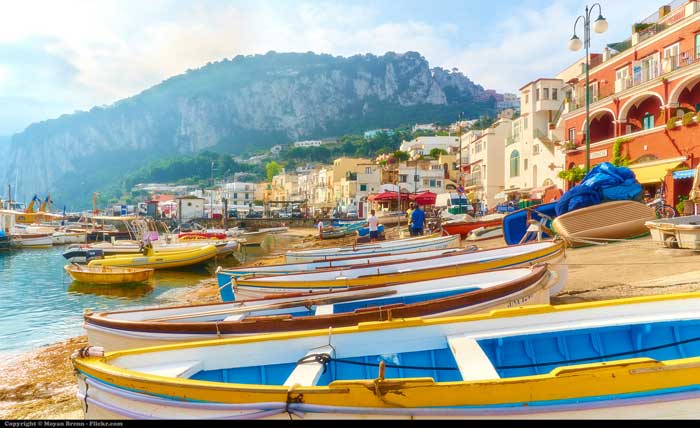 Harbor of Marina Grande, Capri Island