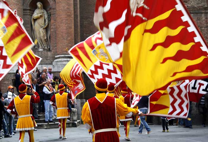 Parade in the Valdimontone Neighborhood, Siena