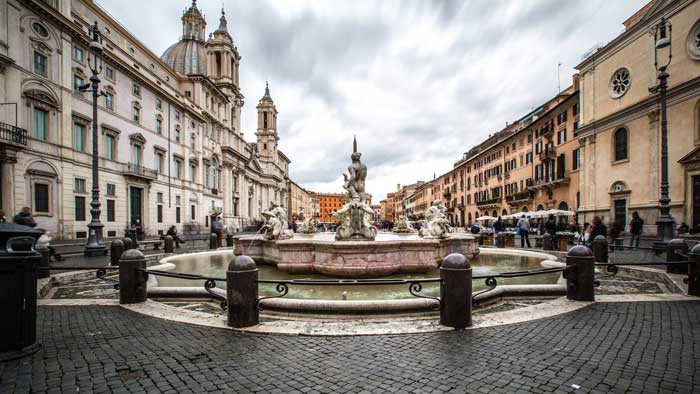 View of Piazza Navona from the Moor Fountain View of Piazza Navona from the Moor Fountain