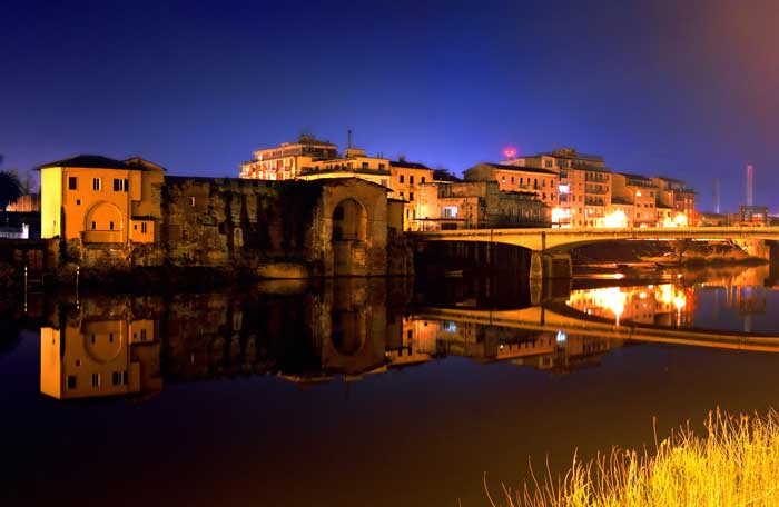 Ponte della Cittadella at Night, Pisa Ponte della Cittadella at Night, Pisa