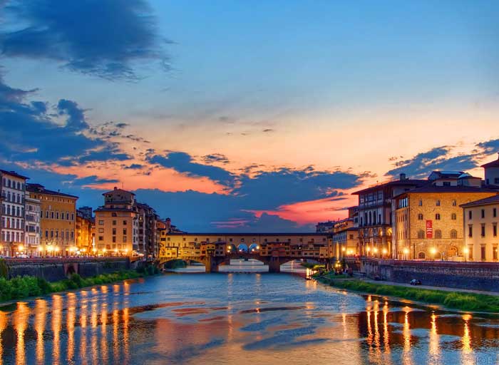 Ponte Vecchio at Sunset, Firenze Ponte Vecchio at Sunset, Firenze
