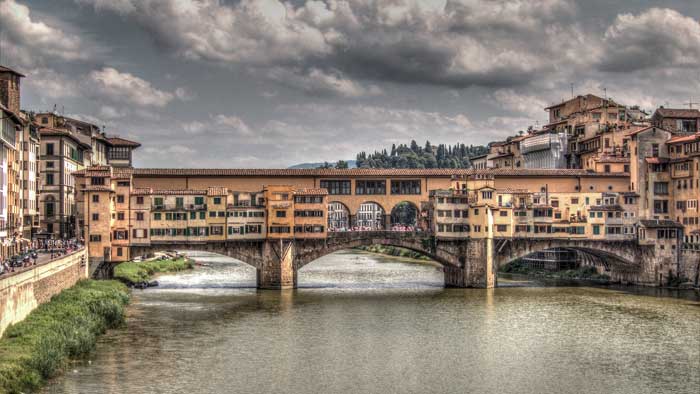 Ponte Vecchio on A Cloudy Day, Florence