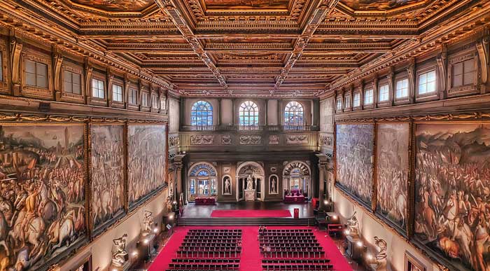 Salone dei Cinquecento, Palazzo Vecchio, Florence Salone dei Cinquecento, Palazzo Vecchio, Florence