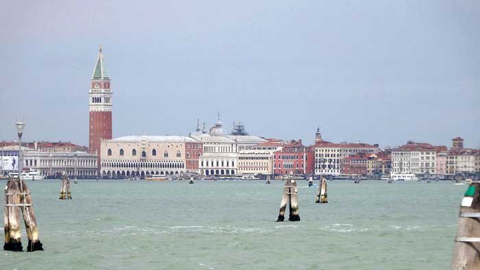 St Mark's Campanile Looking At the Lagoon