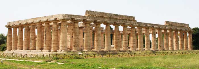 Temple of Athena, Paestum, Campania Temple of Athena, Paestum, Campania