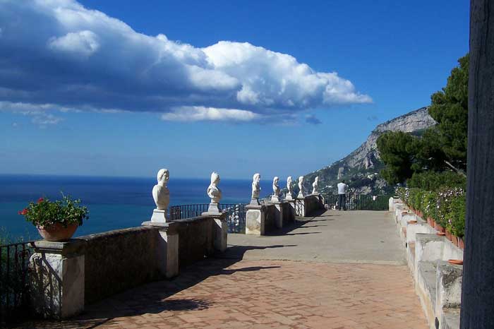 Terrace of the Infinite in Villa Cimbrone, Ravello